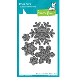 Lawn Fawn STITCHED SNOWFLAKE dies Lawn Cuts